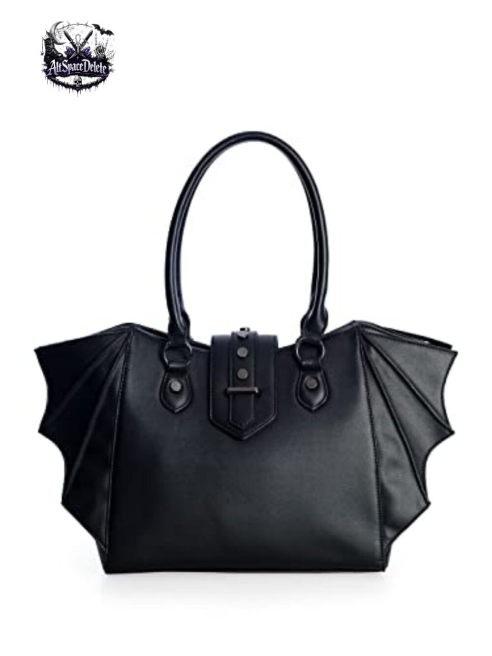 Gothic Bat Winged Crossbody Purse Vegan Leather Shoulder Bag Handbag
